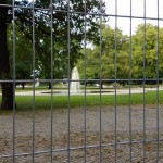Springbrunnen im Treptower Park am 29.8.2016 - gesperrt